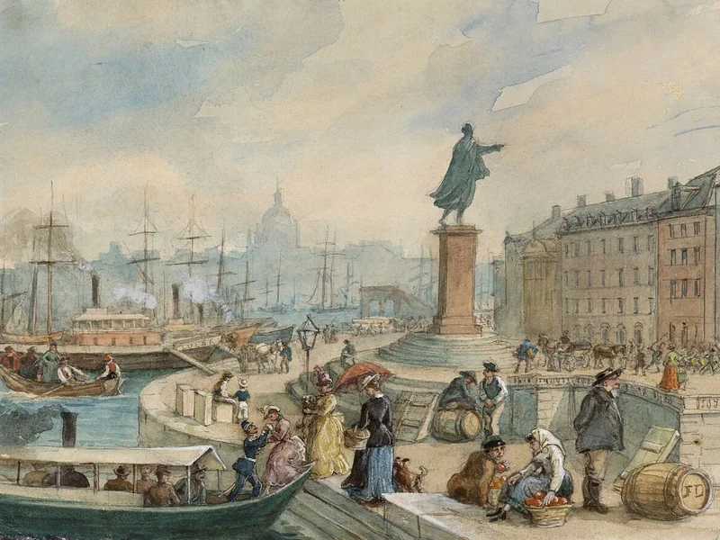 1817-Fritz Ludvig von Dardel - Statua di Gustavo III a Skeppsbron a Stoccolma (1860)